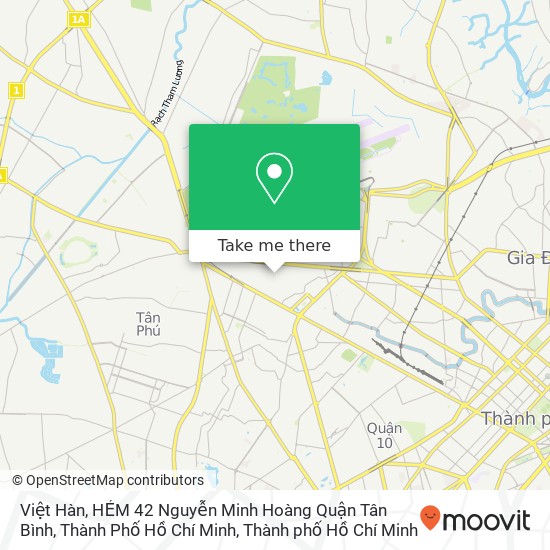 Bản đồ Việt Hàn, HẺM 42 Nguyễn Minh Hoàng Quận Tân Bình, Thành Phố Hồ Chí Minh