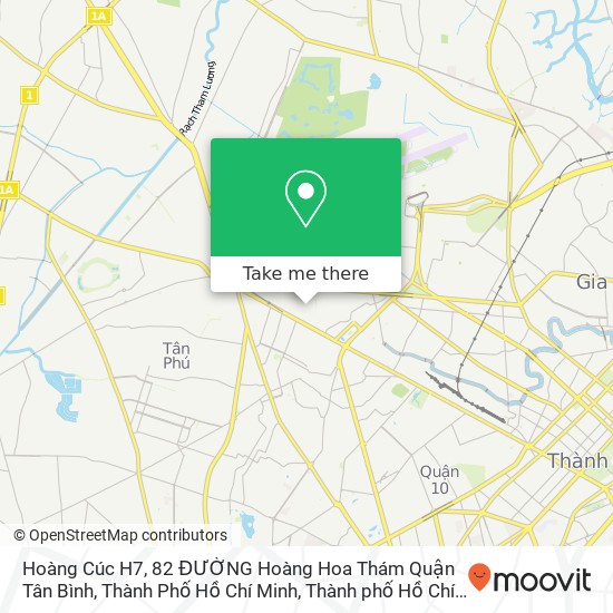 Bản đồ Hoàng Cúc H7, 82 ĐƯỜNG Hoàng Hoa Thám Quận Tân Bình, Thành Phố Hồ Chí Minh