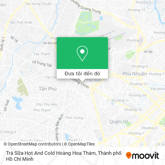 Bản đồ Trà Sữa Hot And Cold Hoàng Hoa Thám
