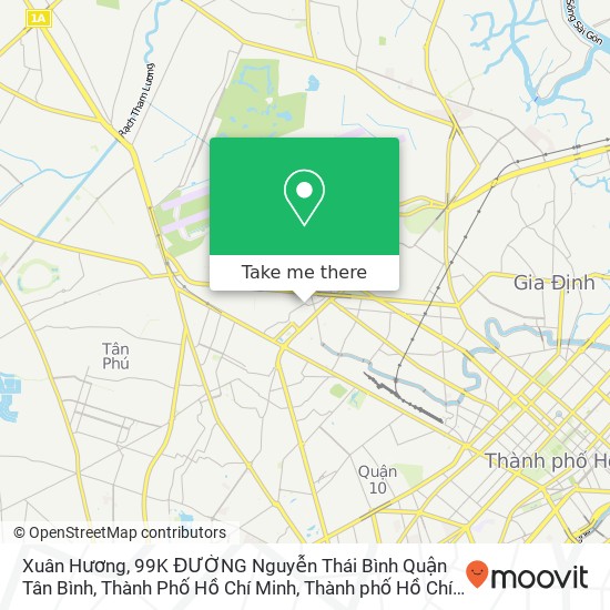 Bản đồ Xuân Hương, 99K ĐƯỜNG Nguyễn Thái Bình Quận Tân Bình, Thành Phố Hồ Chí Minh