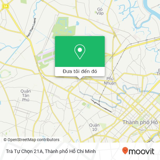 Bản đồ Trà Tự Chọn 21A, 21 ĐƯỜNG Nguyễn Thái Bình Quận Tân Bình, Thành Phố Hồ Chí Minh