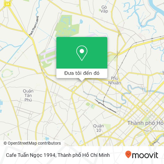 Bản đồ Cafe Tuấn Ngọc 1994, HẺM 308 Hoàng Văn Thụ Quận Tân Bình, Thành Phố Hồ Chí Minh