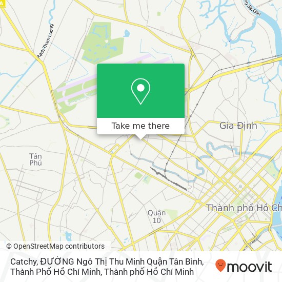 Bản đồ Catchy, ĐƯỜNG Ngô Thị Thu Minh Quận Tân Bình, Thành Phố Hồ Chí Minh