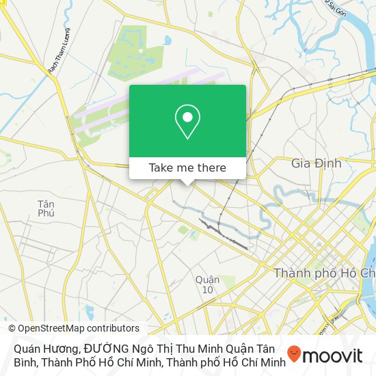 Bản đồ Quán Hương, ĐƯỜNG Ngô Thị Thu Minh Quận Tân Bình, Thành Phố Hồ Chí Minh