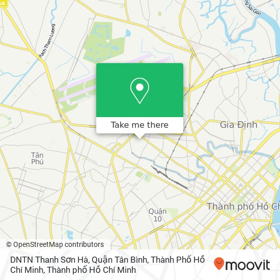 Bản đồ DNTN Thanh Sơn Hà, Quận Tân Bình, Thành Phố Hồ Chí Minh