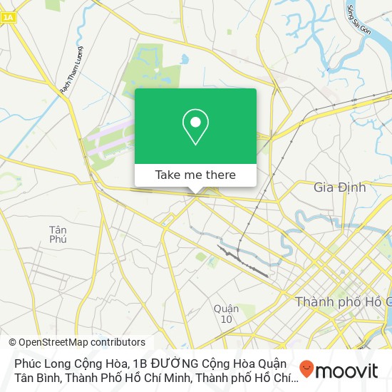 Bản đồ Phúc Long Cộng Hòa, 1B ĐƯỜNG Cộng Hòa Quận Tân Bình, Thành Phố Hồ Chí Minh