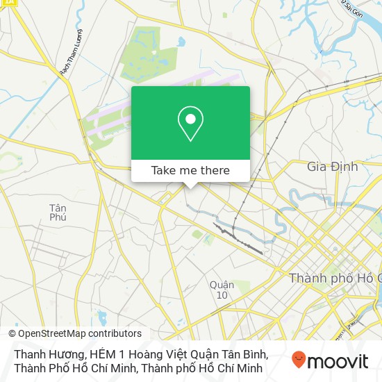 Bản đồ Thanh Hương, HẺM 1 Hoàng Việt Quận Tân Bình, Thành Phố Hồ Chí Minh
