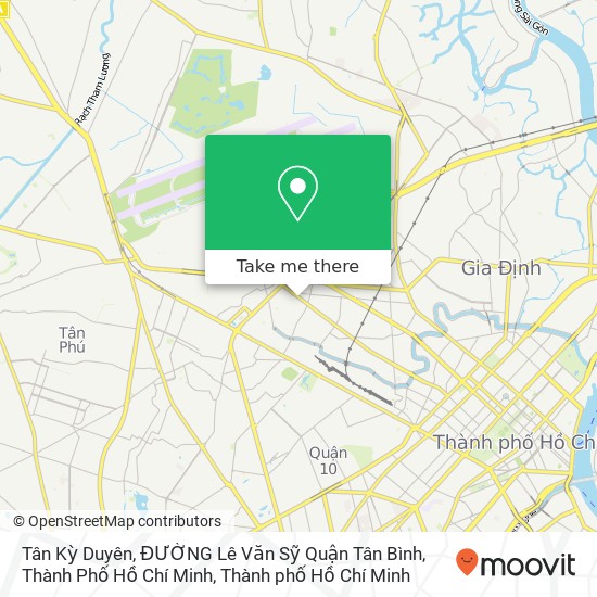 Bản đồ Tân Kỳ Duyên, ĐƯỜNG Lê Văn Sỹ Quận Tân Bình, Thành Phố Hồ Chí Minh