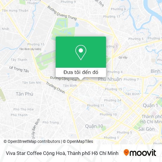 Bản đồ Viva Star Coffee Cộng Hoà