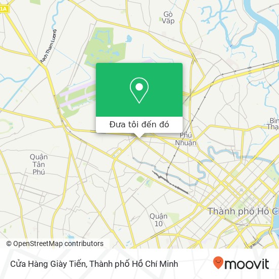 Bản đồ Cửa Hàng Giày Tiến, 483 ĐƯỜNG Lê Văn Sỹ Quận Tân Bình, Thành Phố Hồ Chí Minh