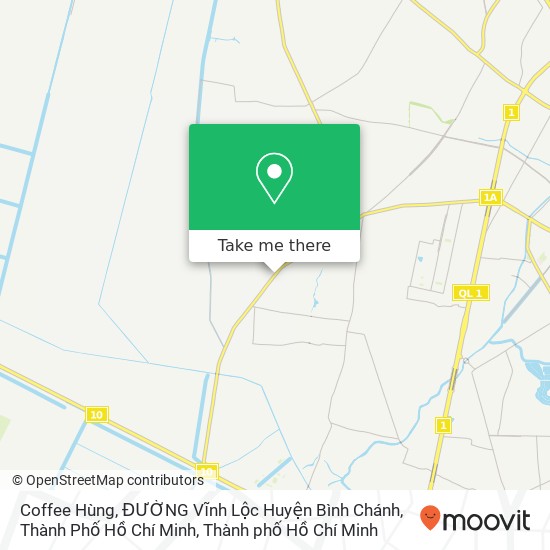 Bản đồ Coffee Hùng, ĐƯỜNG Vĩnh Lộc Huyện Bình Chánh, Thành Phố Hồ Chí Minh