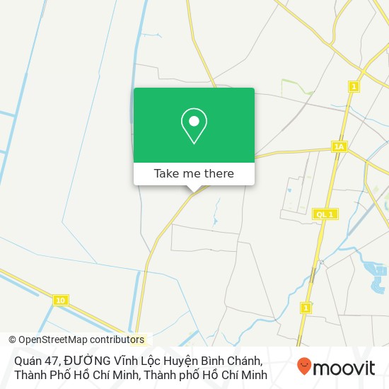 Bản đồ Quán 47, ĐƯỜNG Vĩnh Lộc Huyện Bình Chánh, Thành Phố Hồ Chí Minh