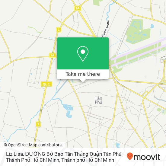Bản đồ Liz Lisa, ĐƯỜNG Bờ Bao Tân Thắng Quận Tân Phú, Thành Phố Hồ Chí Minh