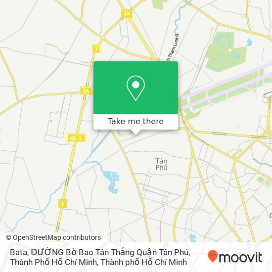 Bản đồ Bata, ĐƯỜNG Bờ Bao Tân Thắng Quận Tân Phú, Thành Phố Hồ Chí Minh