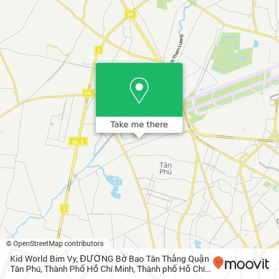 Bản đồ Kid World Bim Vy, ĐƯỜNG Bờ Bao Tân Thắng Quận Tân Phú, Thành Phố Hồ Chí Minh