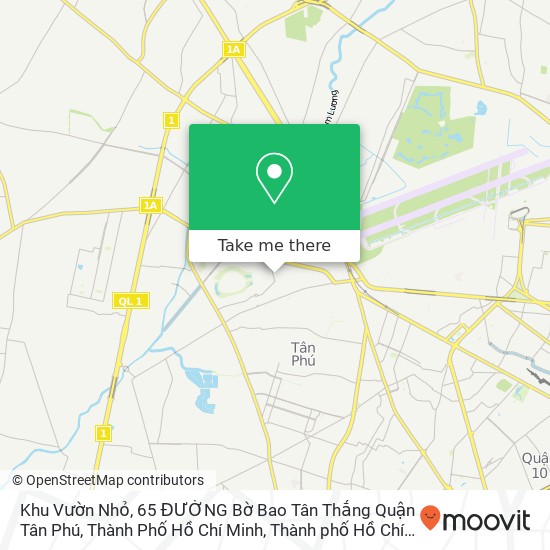 Bản đồ Khu Vườn Nhỏ, 65 ĐƯỜNG Bờ Bao Tân Thắng Quận Tân Phú, Thành Phố Hồ Chí Minh