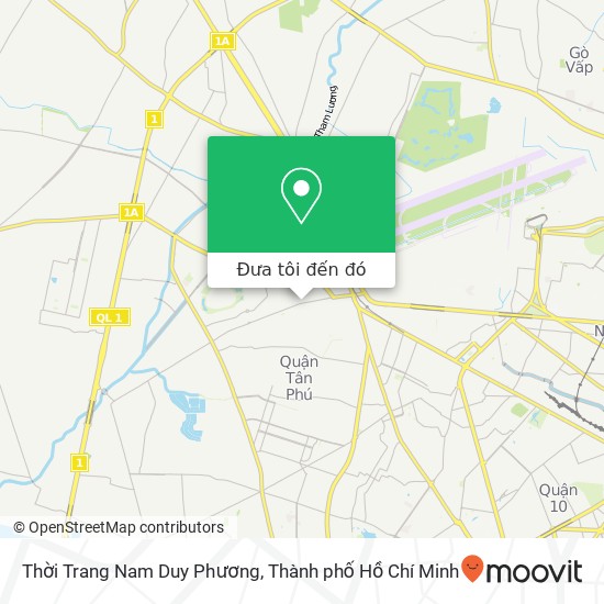 Bản đồ Thời Trang Nam Duy Phương, 258 ĐƯỜNG Tân Kỳ Tân Quý Quận Tân Phú, Thành Phố Hồ Chí Minh