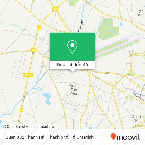 Bản đồ Quán 302 Thanh Hải, 302 ĐƯỜNG Tân Kỳ Tân Quý Quận Tân Phú, Thành Phố Hồ Chí Minh