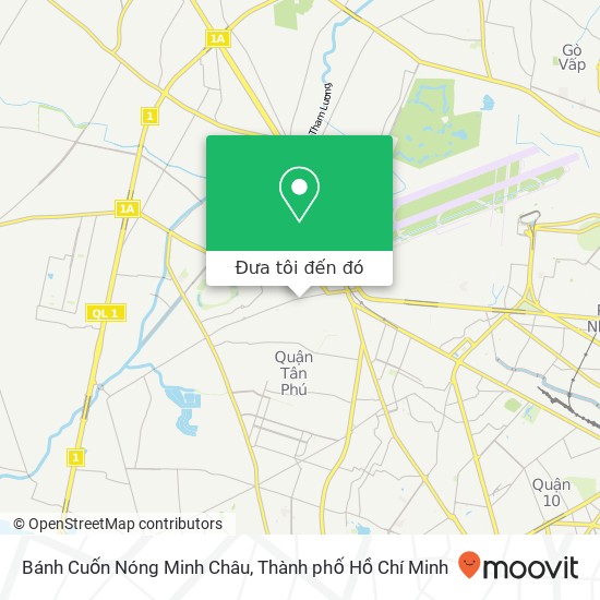 Bản đồ Bánh Cuốn Nóng Minh Châu, ĐƯỜNG Nguyễn Quý Anh Quận Tân Phú, Thành Phố Hồ Chí Minh