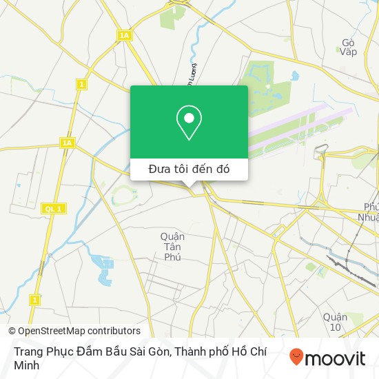 Bản đồ Trang Phục Đầm Bầu Sài Gòn, 28 ĐƯỜNG Lê Trọng Tấn Quận Tân Phú, Thành Phố Hồ Chí Minh