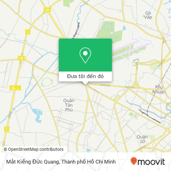 Bản đồ Mắt Kiếng Đức Quang, ĐƯỜNG Âu Cơ Quận Tân Phú, Thành Phố Hồ Chí Minh