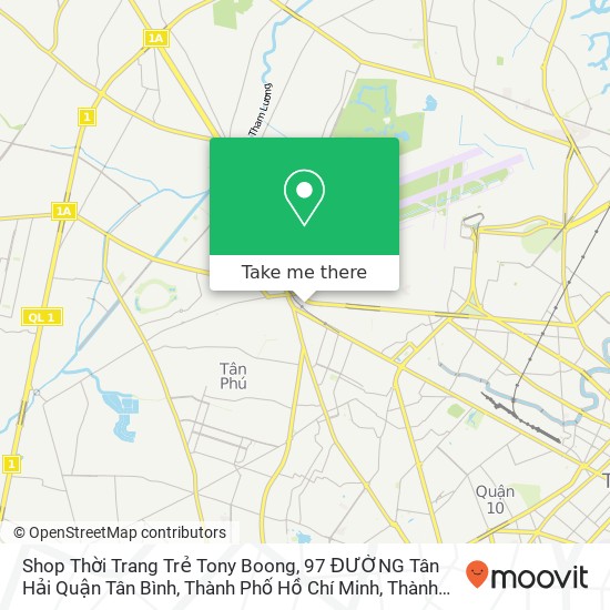 Bản đồ Shop Thời Trang Trẻ Tony Boong, 97 ĐƯỜNG Tân Hải Quận Tân Bình, Thành Phố Hồ Chí Minh