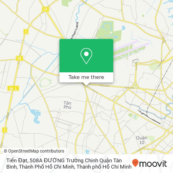 Bản đồ Tiến Đạt, 508A ĐƯỜNG Trường Chinh Quận Tân Bình, Thành Phố Hồ Chí Minh
