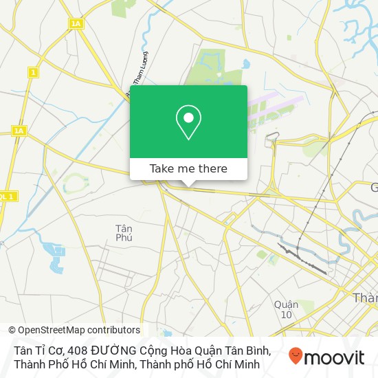 Bản đồ Tân Tỉ Cơ, 408 ĐƯỜNG Cộng Hòa Quận Tân Bình, Thành Phố Hồ Chí Minh