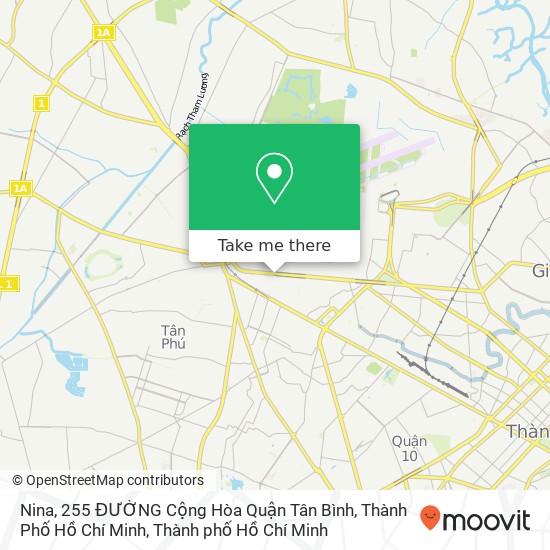 Bản đồ Nina, 255 ĐƯỜNG Cộng Hòa Quận Tân Bình, Thành Phố Hồ Chí Minh