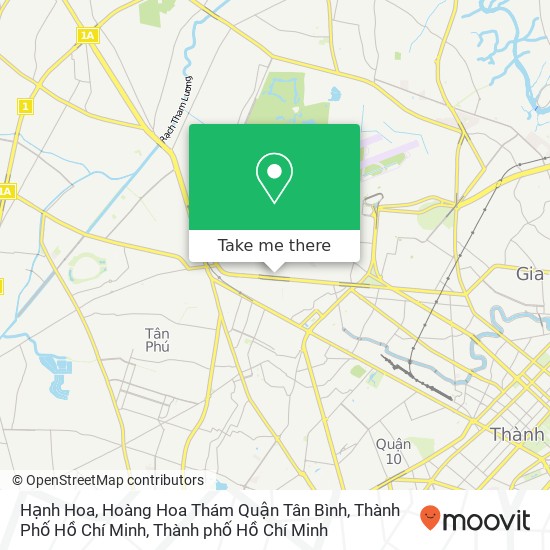 Bản đồ Hạnh Hoa, Hoàng Hoa Thám Quận Tân Bình, Thành Phố Hồ Chí Minh