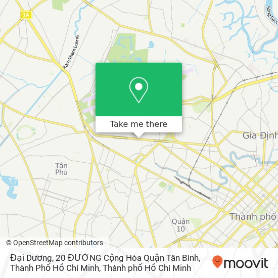 Bản đồ Đại Dương, 20 ĐƯỜNG Cộng Hòa Quận Tân Bình, Thành Phố Hồ Chí Minh