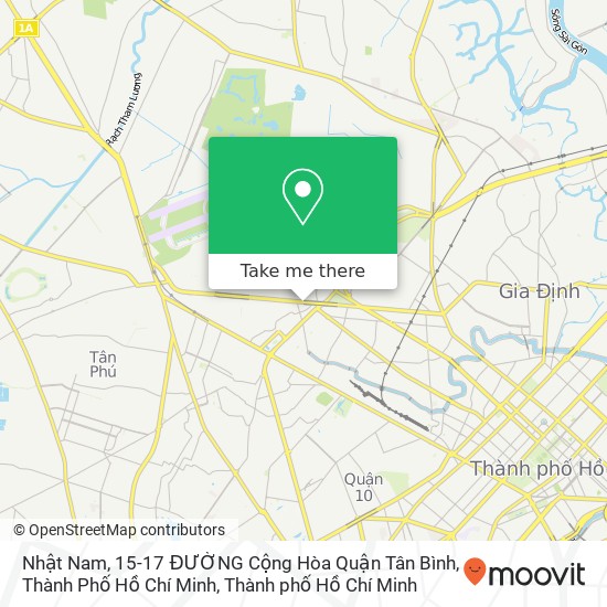 Bản đồ Nhật Nam, 15-17 ĐƯỜNG Cộng Hòa Quận Tân Bình, Thành Phố Hồ Chí Minh