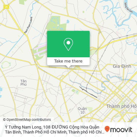 Bản đồ Ý Tưởng Nam Long, 108 ĐƯỜNG Cộng Hòa Quận Tân Bình, Thành Phố Hồ Chí Minh