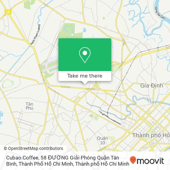 Bản đồ Cubao.Coffee, 58 ĐƯỜNG Giải Phóng Quận Tân Bình, Thành Phố Hồ Chí Minh