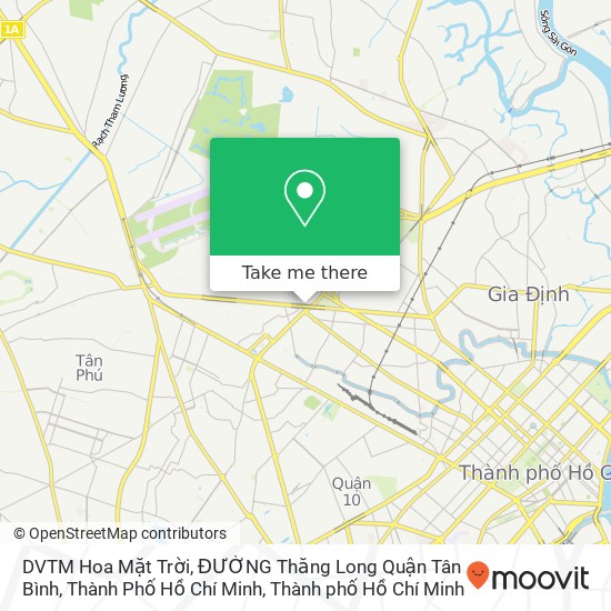 Bản đồ DVTM Hoa Mặt Trời, ĐƯỜNG Thăng Long Quận Tân Bình, Thành Phố Hồ Chí Minh