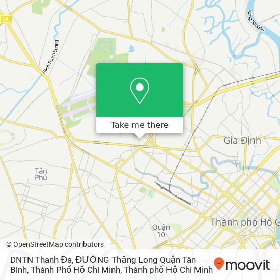 Bản đồ DNTN Thanh Đa, ĐƯỜNG Thăng Long Quận Tân Bình, Thành Phố Hồ Chí Minh