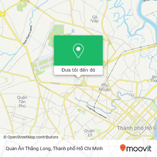 Bản đồ Quán Ăn Thăng Long, ĐƯỜNG Thăng Long Quận Tân Bình, Thành Phố Hồ Chí Minh