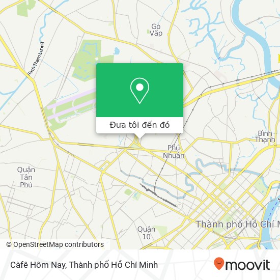 Bản đồ Càfê Hôm Nay, HẺM 10 Phan Đình Giót Quận Tân Bình, Thành Phố Hồ Chí Minh