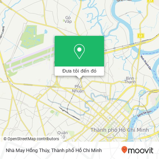 Bản đồ Nhà May Hồng Thúy, 222 ĐƯỜNG Hồ Văn Huê Quận Phú Nhuận, Thành Phố Hồ Chí Minh