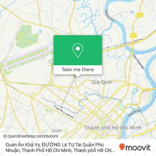 Bản đồ Quán Ăn Khả Vy, ĐƯỜNG Lê Tự Tài Quận Phú Nhuận, Thành Phố Hồ Chí Minh