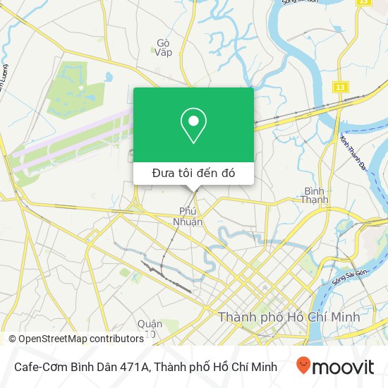 Bản đồ Cafe-Cơm Bình Dân 471A, ĐƯỜNG Nguyễn Kiệm Quận Phú Nhuận, Thành Phố Hồ Chí Minh