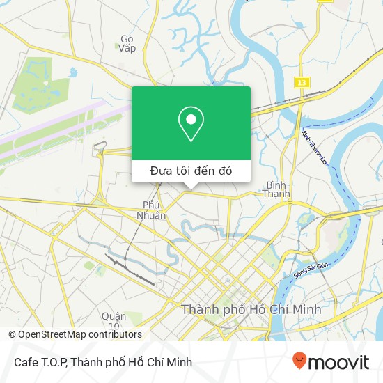Bản đồ Cafe T.O.P, 1 ĐƯỜNG Nguyễn Văn Đậu Quận Phú Nhuận, Thành Phố Hồ Chí Minh