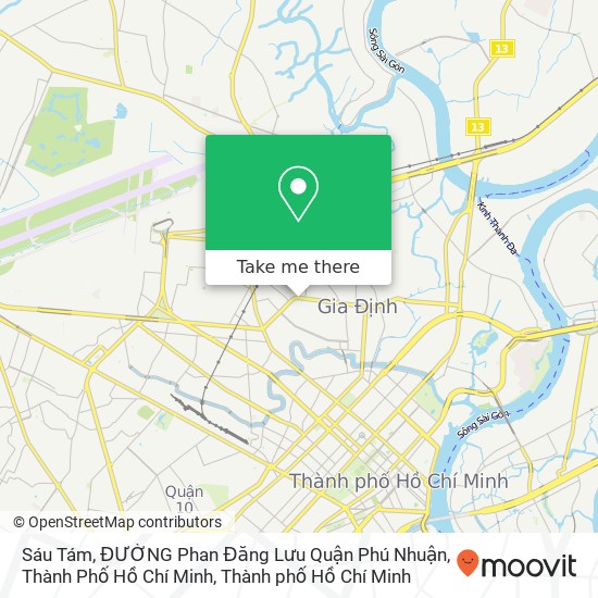 Bản đồ Sáu Tám, ĐƯỜNG Phan Đăng Lưu Quận Phú Nhuận, Thành Phố Hồ Chí Minh