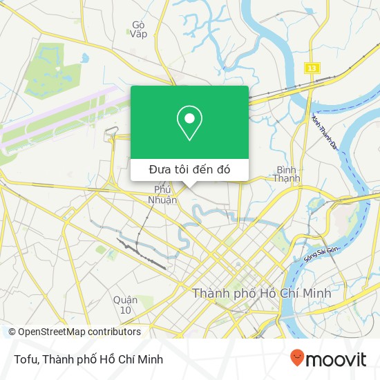 Bản đồ Tofu, 315 ĐƯỜNG Phan Xích Long Quận Phú Nhuận, Thành Phố Hồ Chí Minh