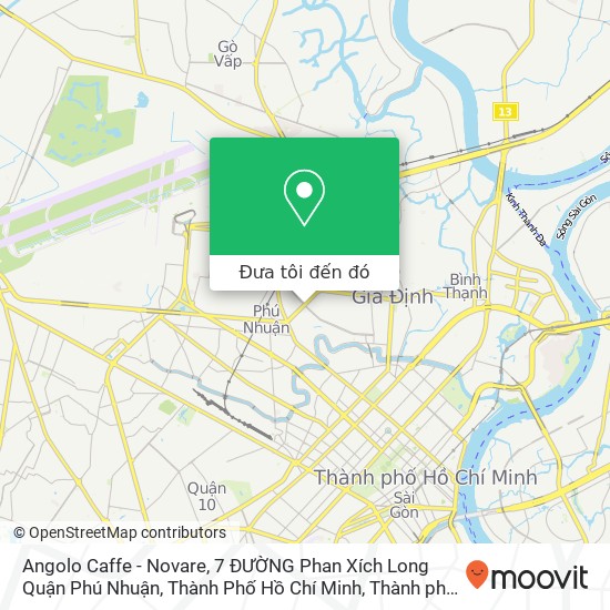 Bản đồ Angolo Caffe - Novare, 7 ĐƯỜNG Phan Xích Long Quận Phú Nhuận, Thành Phố Hồ Chí Minh