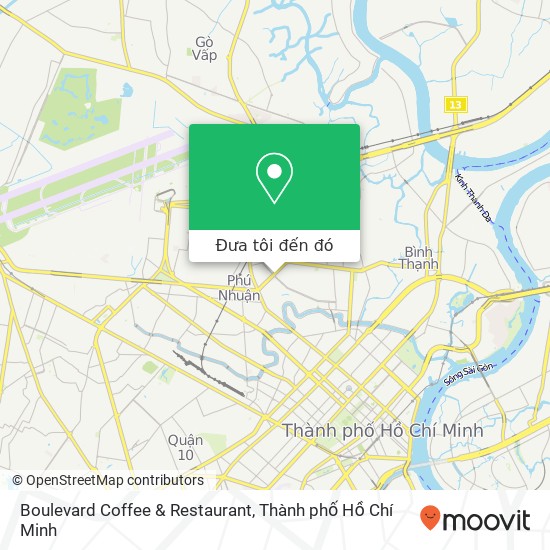 Bản đồ Boulevard Coffee & Restaurant, 98 ĐƯỜNG Phan Xích Long Quận Phú Nhuận, Thành Phố Hồ Chí Minh