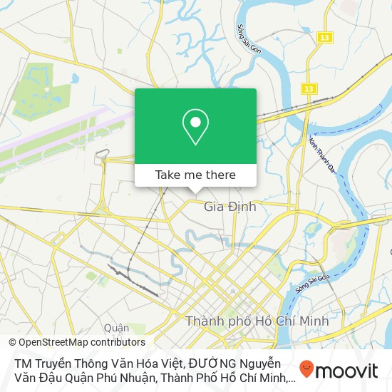 Bản đồ TM Truyền Thông Văn Hóa Việt, ĐƯỜNG Nguyễn Văn Đậu Quận Phú Nhuận, Thành Phố Hồ Chí Minh