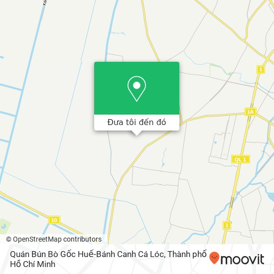 Bản đồ Quán Bún Bò Gốc Huế-Bánh Canh Cá Lóc, ĐƯỜNG Liên Ấp 1-2-3 Huyện Bình Chánh, Thành Phố Hồ Chí Minh