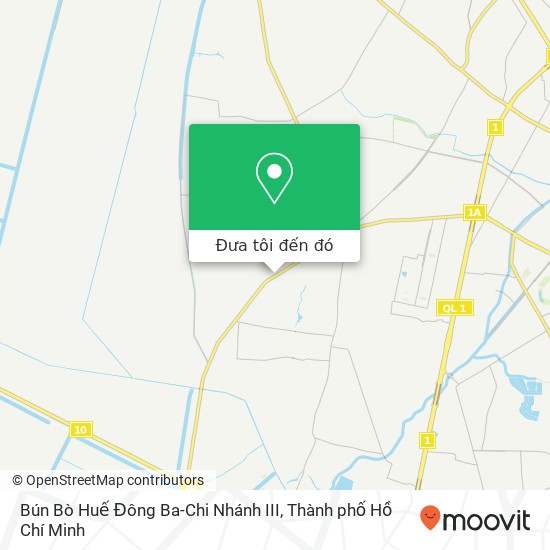 Bản đồ Bún Bò Huế Đông Ba-Chi Nhánh III, ĐƯỜNG Vĩnh Lộc Huyện Bình Chánh, Thành Phố Hồ Chí Minh
