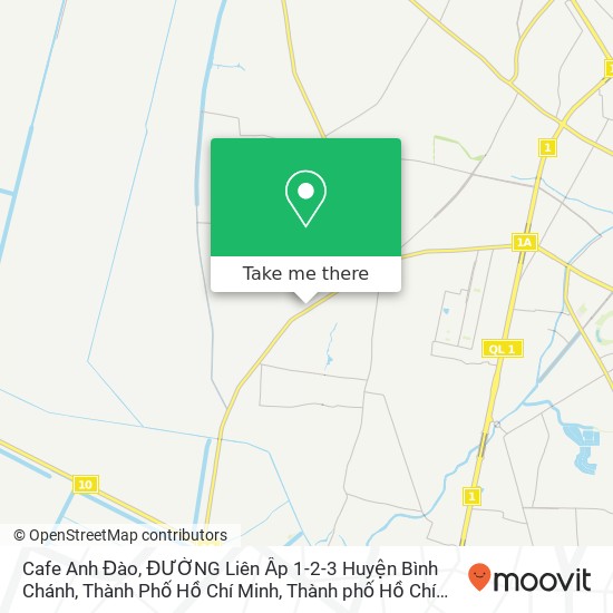 Bản đồ Cafe Anh Đào, ĐƯỜNG Liên Ấp 1-2-3 Huyện Bình Chánh, Thành Phố Hồ Chí Minh